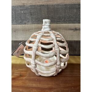 Seasons Lighted Skeleton Pumpkin Bones Halloween Decoration Prop Decor 9" New